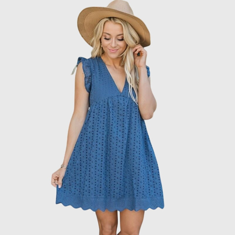 Diana - 2 In 1 Summer Dress – Dark Blue | The Bellemont Sisters Australia