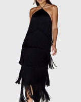 Artiselle - Tassel Dress – Black | The Bellemont Sisters Australia