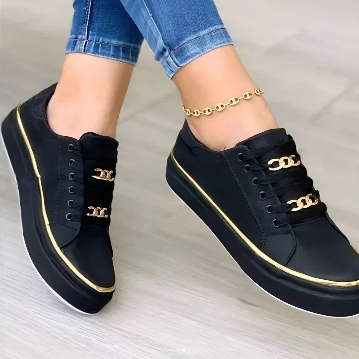 Alexya | StyliSh Orthopedic Women’s Sneakers – Black (almost sold out!) | The Bellemont Sisters Australia