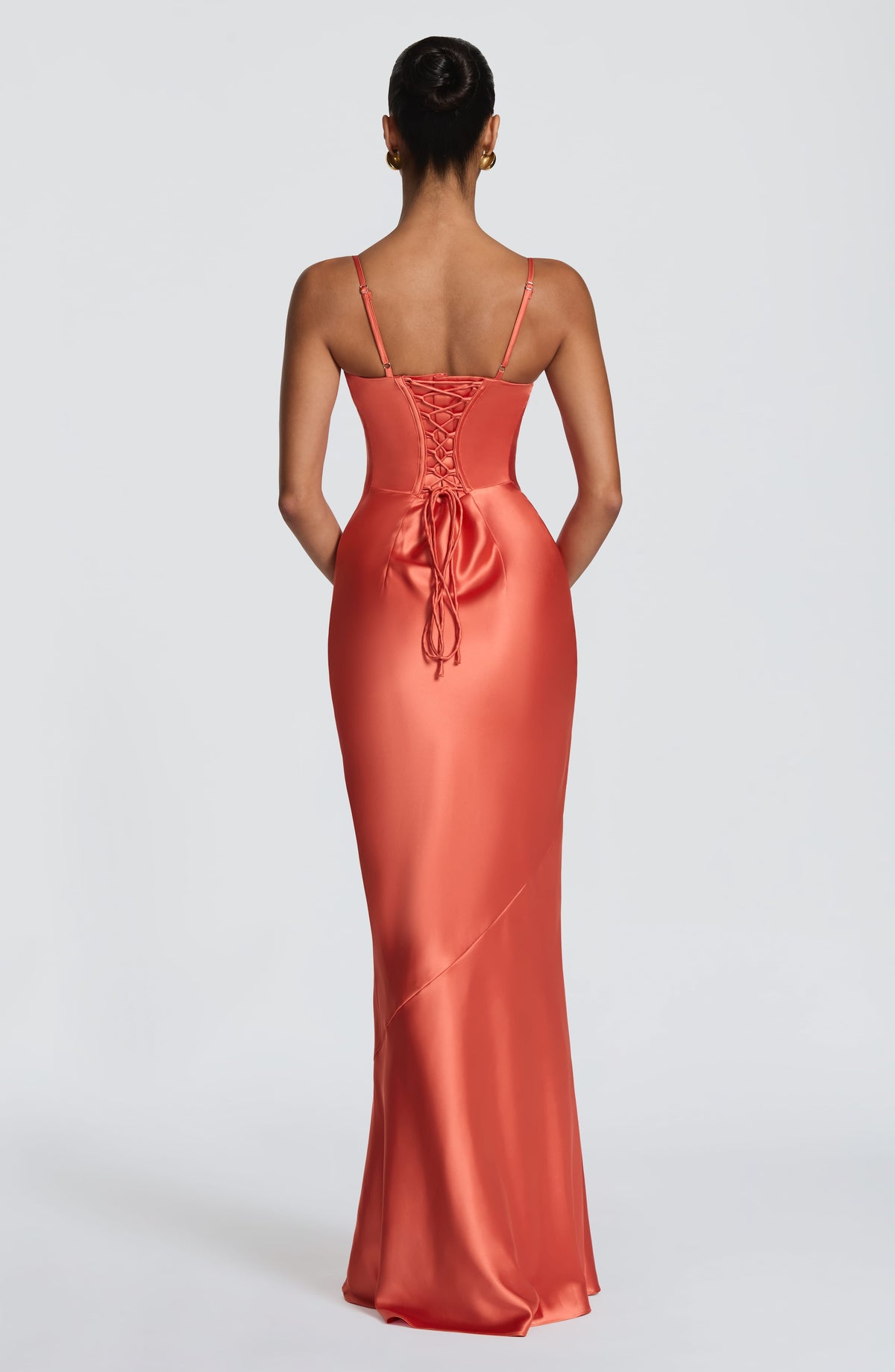 Fiona | Women's Evening Satin Cupped Maxi Dress | The Bellemont Sisters Australia