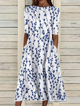 Judith | Coastal Bloom Dress – Blue | The Bellemont Sisters Australia