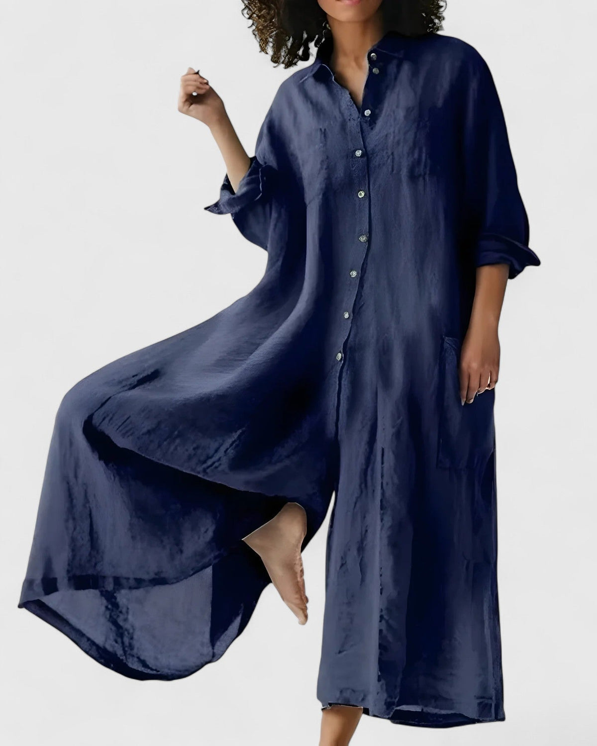 Ellison | Exquisite Jumpsuitdress – Blue | The Bellemont Sisters Australia