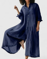 Ellison | Exquisite Jumpsuitdress – Blue | The Bellemont Sisters Australia