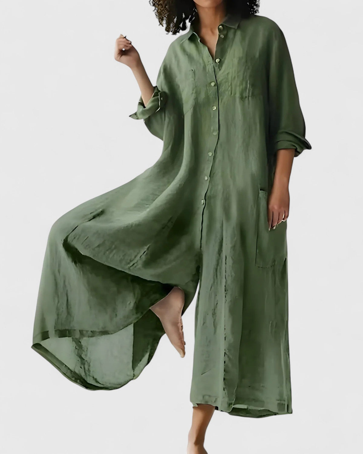 Ellison | Exquisite Jumpsuitdress – Green | The Bellemont Sisters Australia