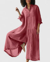 Ellison | Exquisite Jumpsuitdress – Red | The Bellemont Sisters Australia