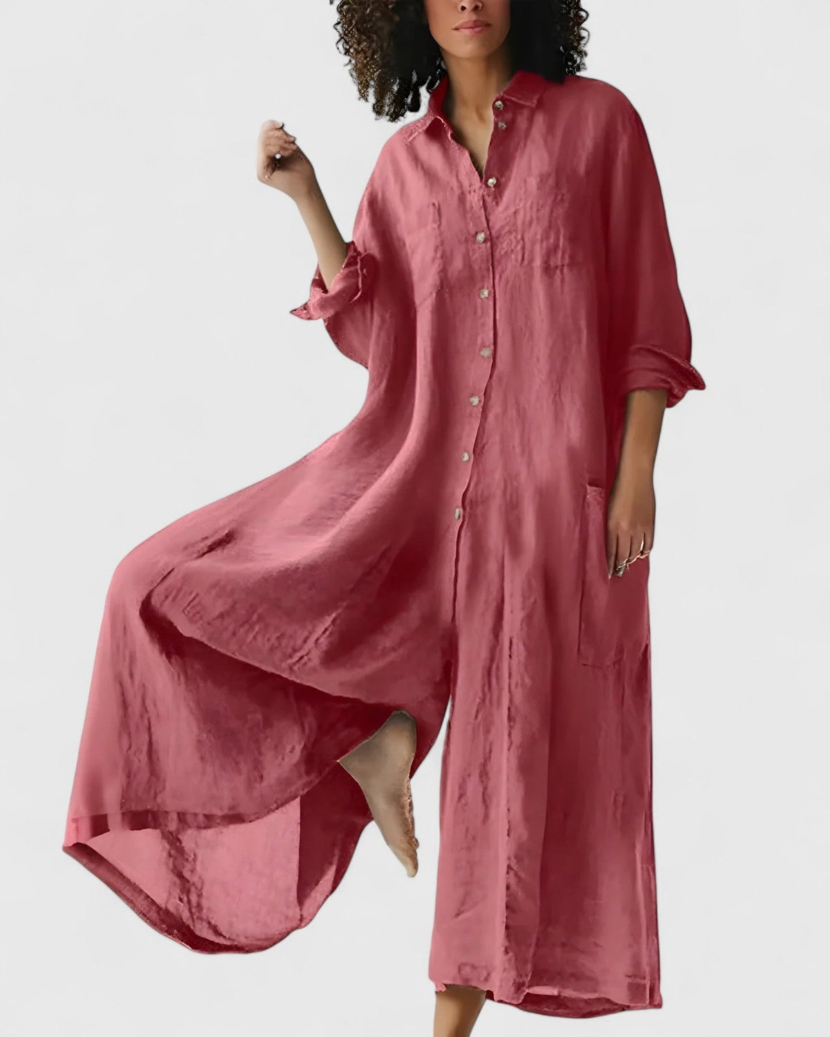 Ellison | Exquisite Jumpsuitdress – Red | The Bellemont Sisters Australia