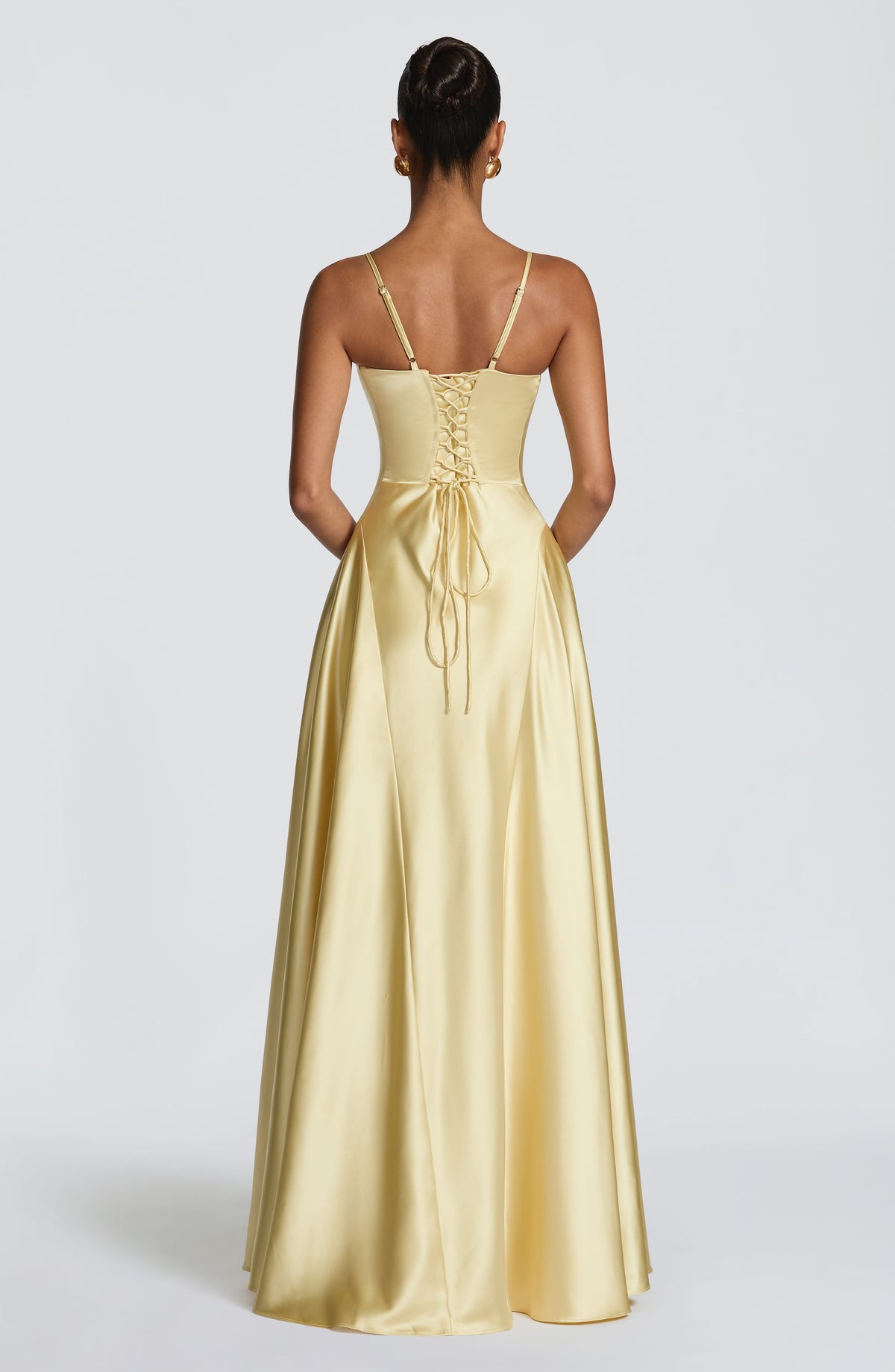 Elara | Women's Evening Satin Cupped Maxi Dress | The Bellemont Sisters Australia