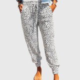 Feli - Leo Pants With Wide Legs – White | The Bellemont Sisters Australia