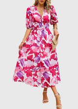 Merlin | Flattering Floral Midi Dress | The Bellemont Sisters Australia