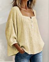 Diane | Square Neck Lantern Sleeve Shirt | The Bellemont Sisters Australia