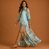 CLEO | Elegant Mediterranean Blouse Dress | The Bellemont Sisters Australia