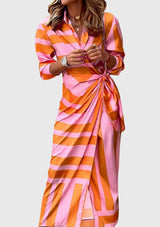 Everly | Elegant Wrap Dress With Print | The Bellemont Sisters Australia