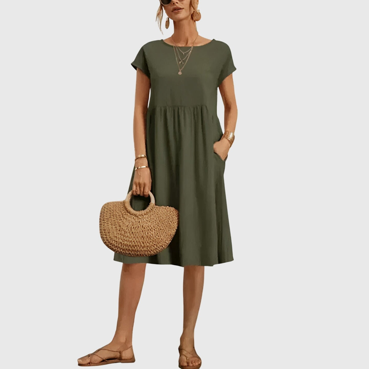 Mirabel | Elegant Spring Dress – Green | The Bellemont Sisters Australia