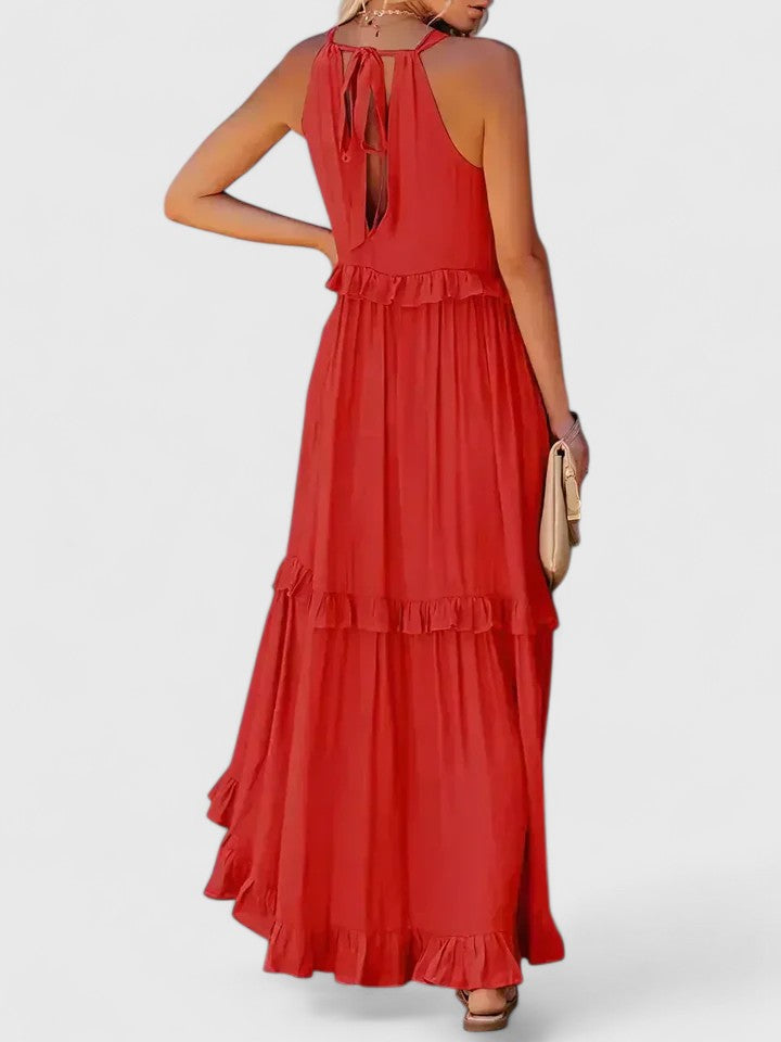 Shannon | Elegant Dress – Red | The Bellemont Sisters Australia