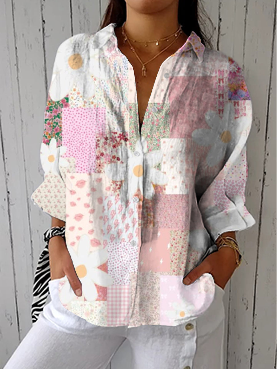 Judith – Pastel Patchwork Blouse | The Bellemont Sisters Australia