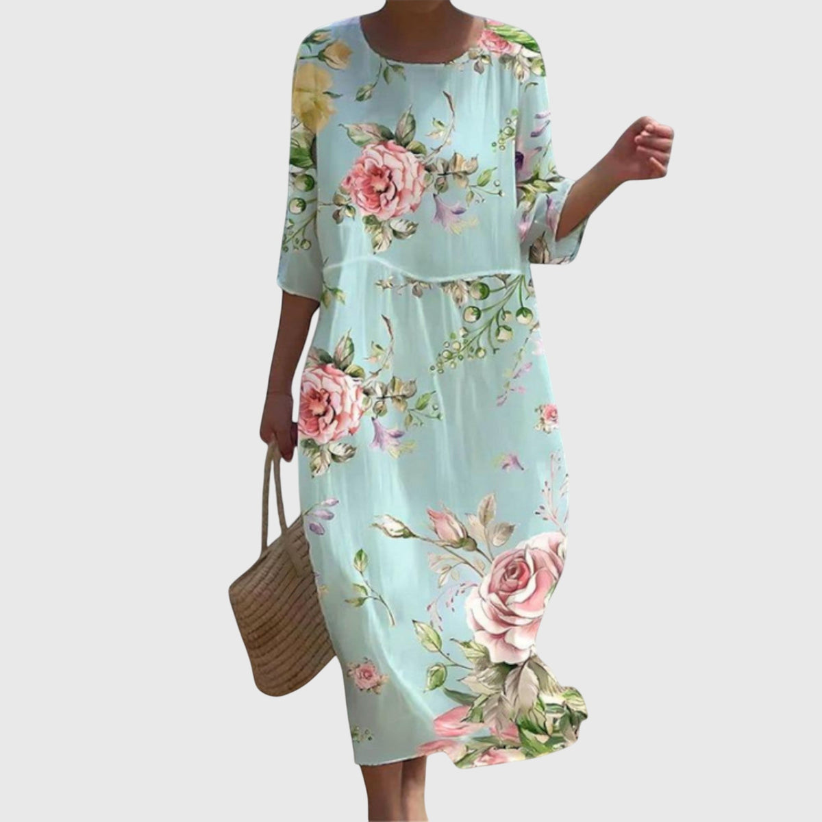 Hayley | Stylish Floral Maxi Dress – Blue | The Bellemont Sisters Australia