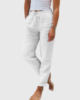 Margaret | Elegant Women's Pants – White | The Bellemont Sisters Australia