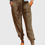Feli - Leo Pants With Wide Legs – Brown | The Bellemont Sisters Australia