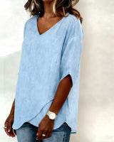 Donna | Top Irregular with V-Neck | The Bellemont Sisters Australia