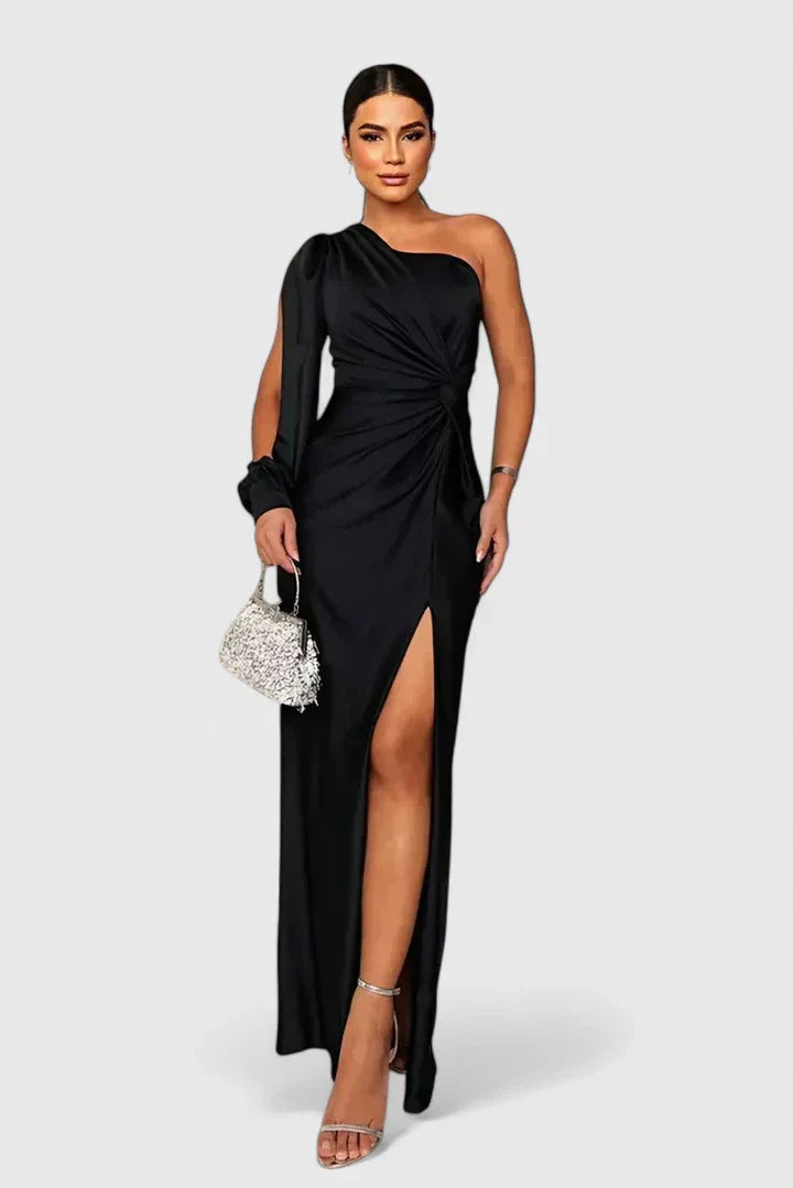 Saryxiah | Elegant Maxi Dress – Black | The Bellemont Sisters Australia