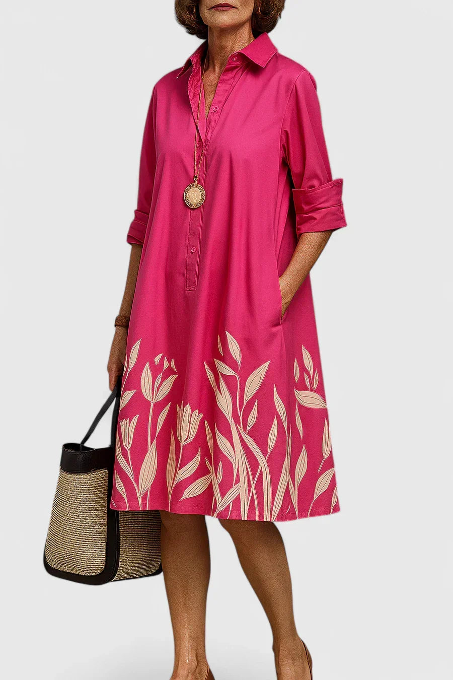Camrynah | Sophisticated Midi Dress – Pink | The Bellemont Sisters Australia