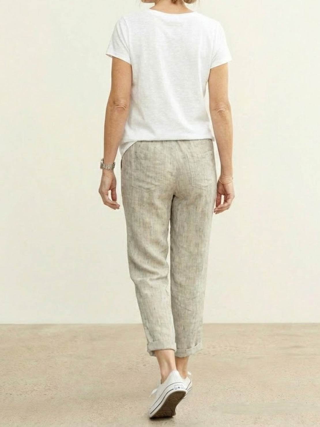 Alexa | Women's Drawstring Waist Casual Slim Fit Pants | The Bellemont Sisters Australia