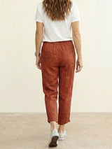 Alexa | Women's Drawstring Waist Casual Slim Fit Pants | The Bellemont Sisters Australia