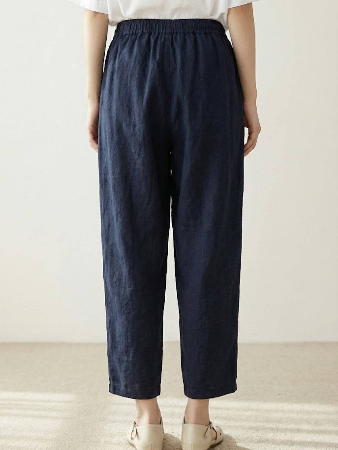 Alexa | Women's Drawstring Waist Casual Slim Fit Pants | The Bellemont Sisters Australia