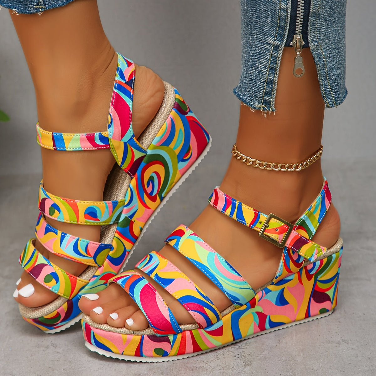 Selora | Platform Ankle Strap Sandals | The Bellemont Sisters Australia