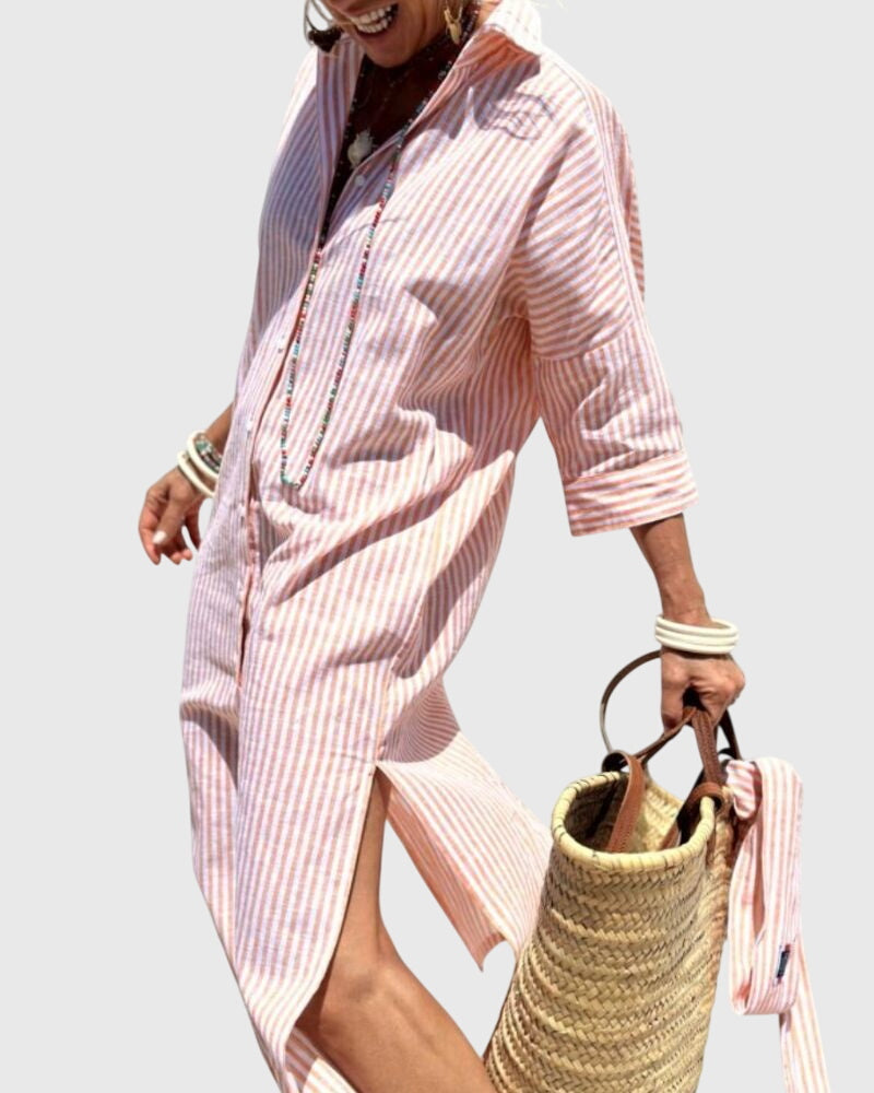 Ellen | Classic Striped Dress | The Bellemont Sisters Australia