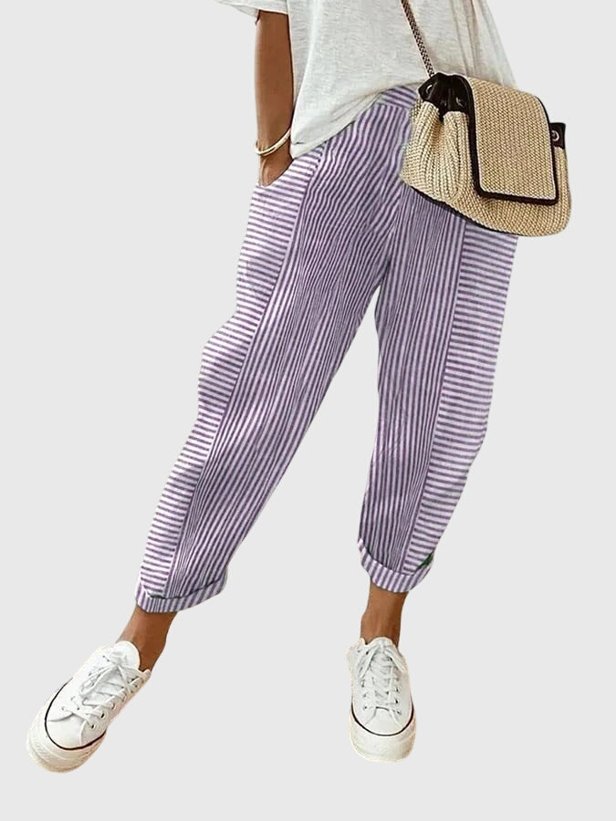 Autumn | Elegant Women's Pants – Purple | The Bellemont Sisters Australia