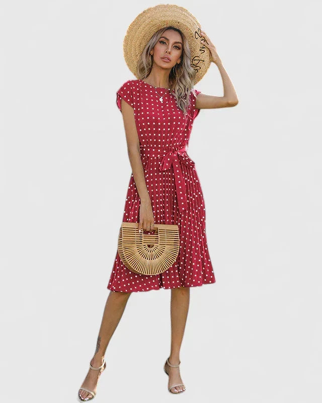 Allyzhea | Elegant Dress – Red | The Bellemont Sisters Australia
