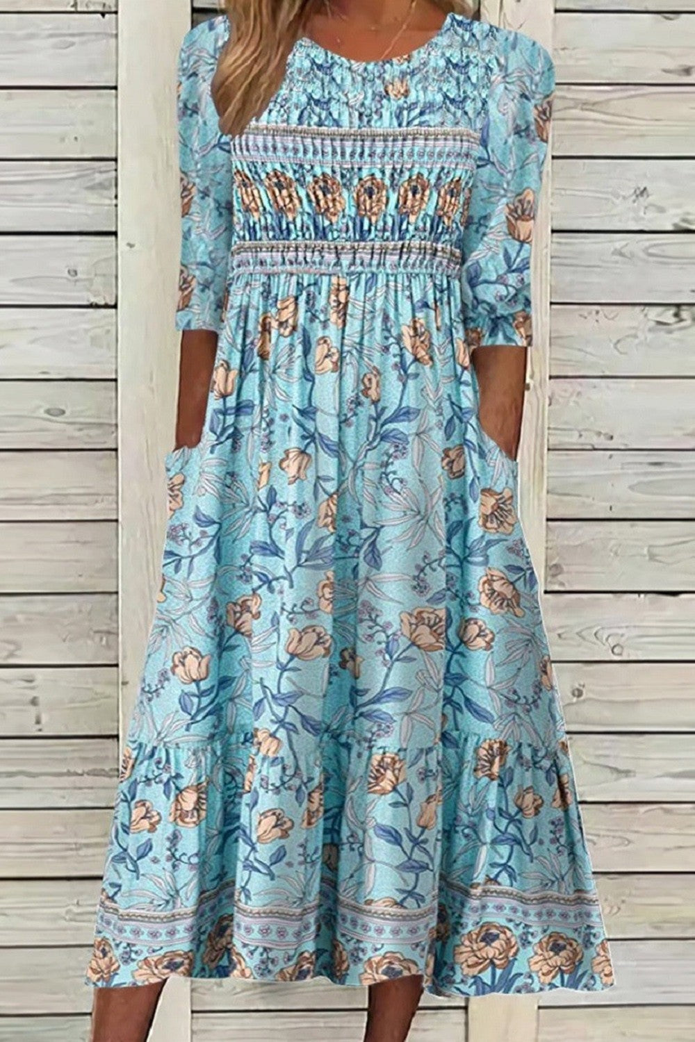 Keisha | Petal Muse Dress – Blue | The Bellemont Sisters Australia