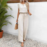 Zella™ Elegant Two-Piece Set – Beige | The Bellemont Sisters Australia
