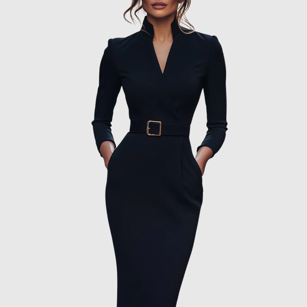 Claribel | Refined Midi Dress | The Bellemont Sisters Australia