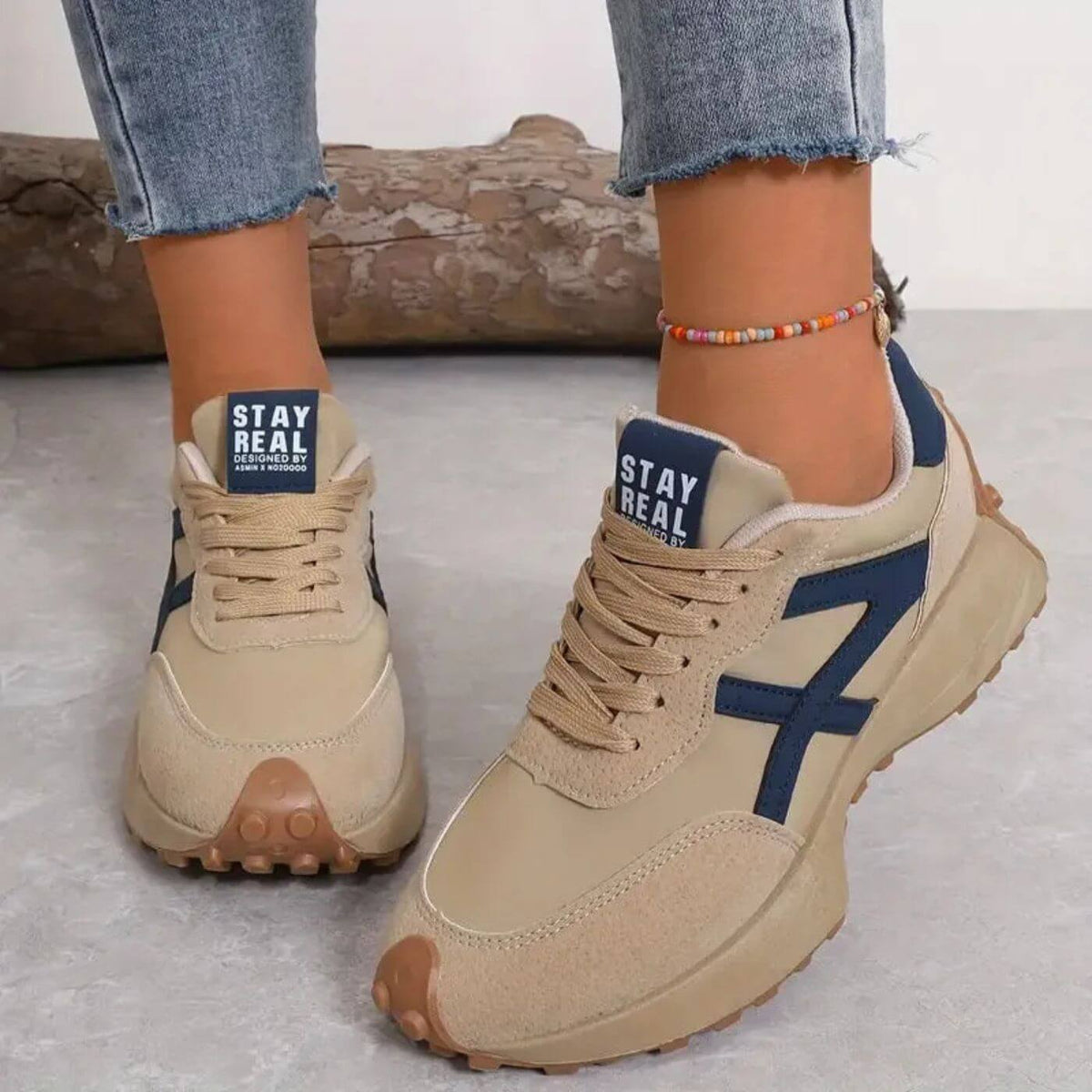 Colleyn | Orthopedic Sneakers – Beige | The Bellemont Sisters Australia