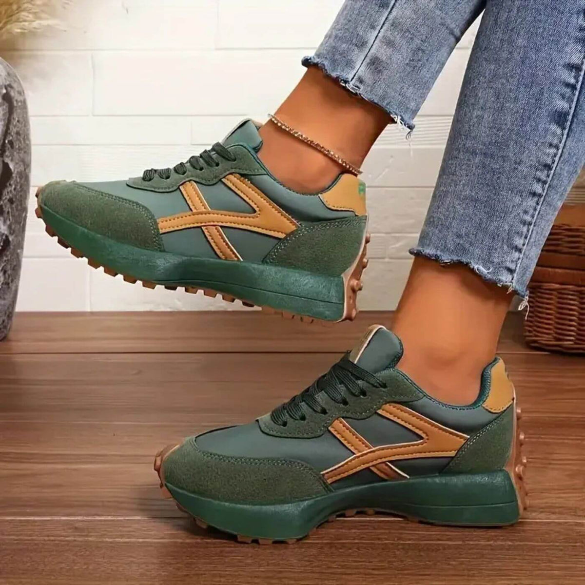 Colleyn | Orthopedic Sneakers – Green | The Bellemont Sisters Australia