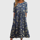 Djala | Flattering Dress – Navy Blue | The Bellemont Sisters Australia