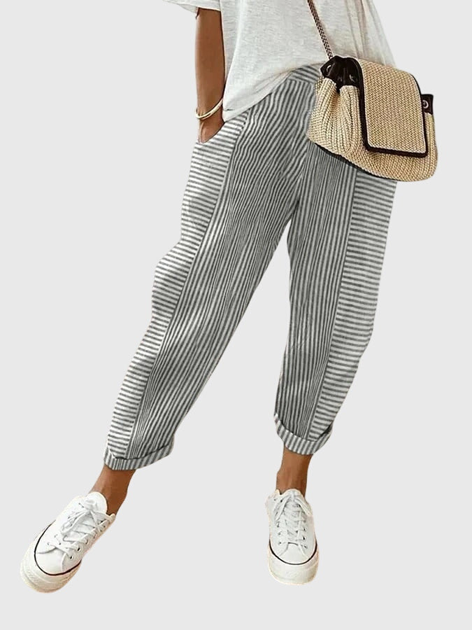 Autumn | Elegant Women's Pants – Light Gray (Almost sold out) | The Bellemont Sisters Australia
