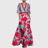 Candice | Elegant Spring Dress – Red | The Bellemont Sisters Australia