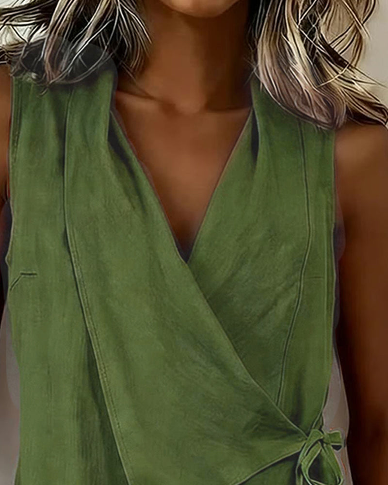 Brenda | Wide Strap Cross Top with Bow | The Bellemont Sisters Australia