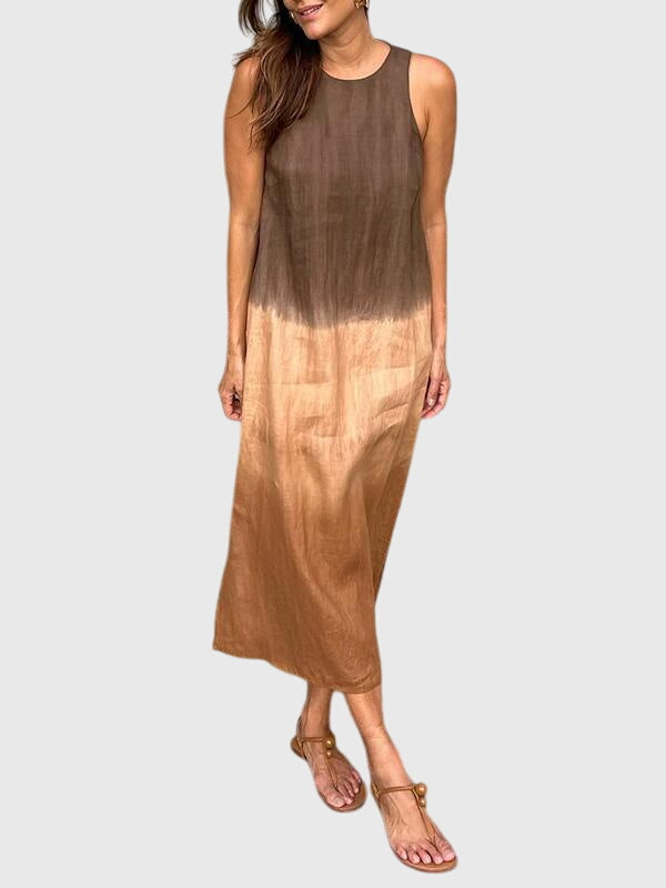 Mira | Stylish Print Dress – Brown | The Bellemont Sisters Australia