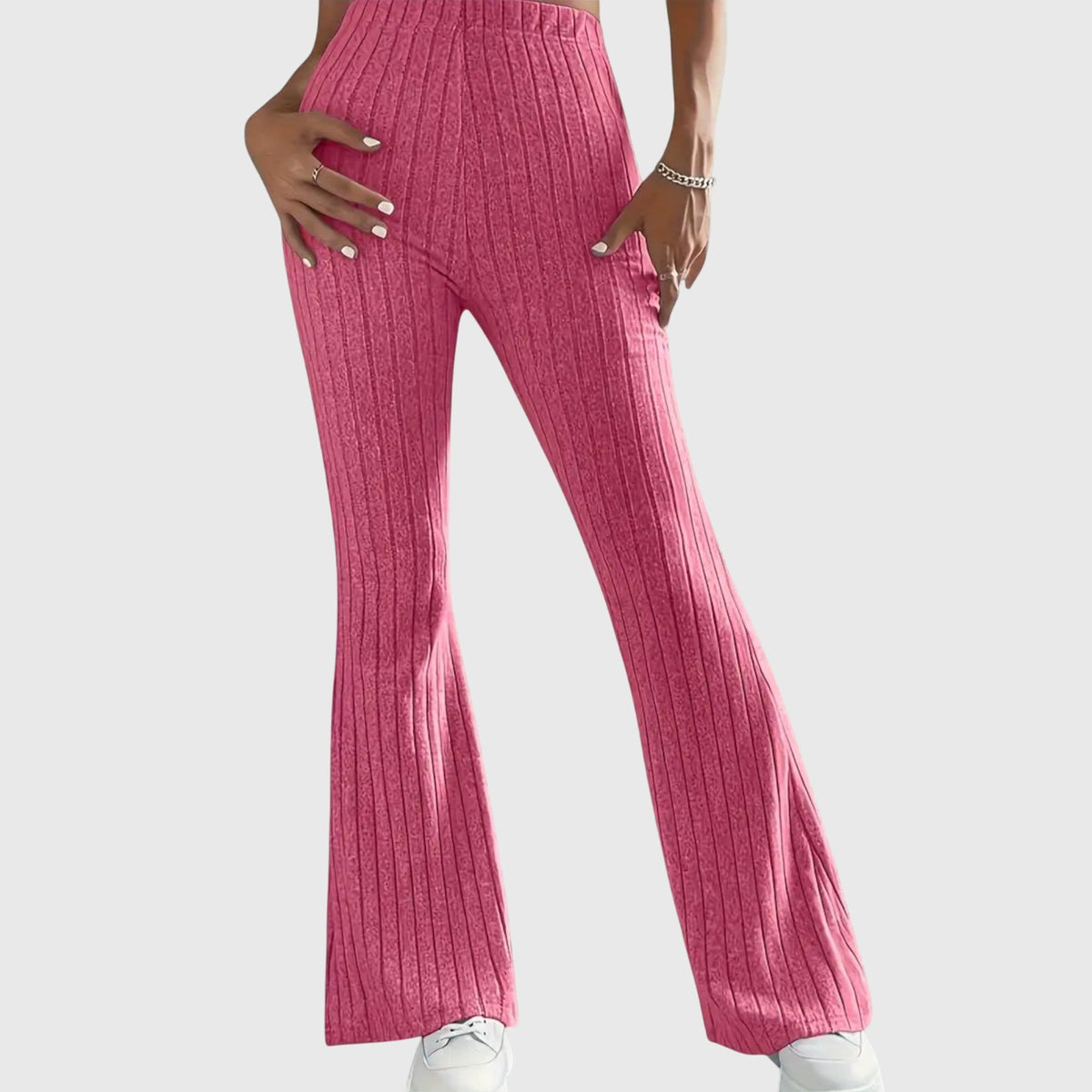 Jennifer - Elegant Trousers – Pink | The Bellemont Sisters Australia