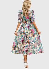 Merlin | Flattering Floral Midi Dress | The Bellemont Sisters Australia