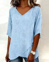 Donna | Top Irregular with V-Neck | The Bellemont Sisters Australia