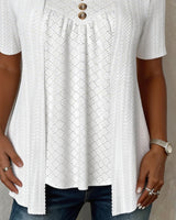 Shilina - Square Cut-Out Patchwork Blouse | The Bellemont Sisters Australia