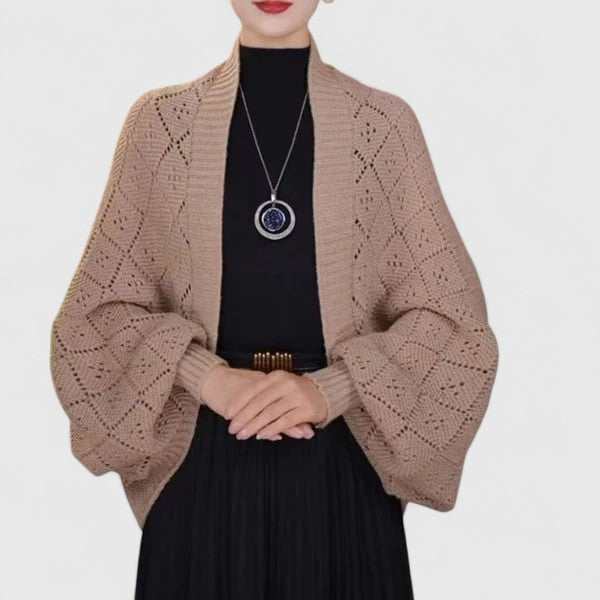 Elyzianne | Elegant Cardigan – Khaki | The Bellemont Sisters Australia