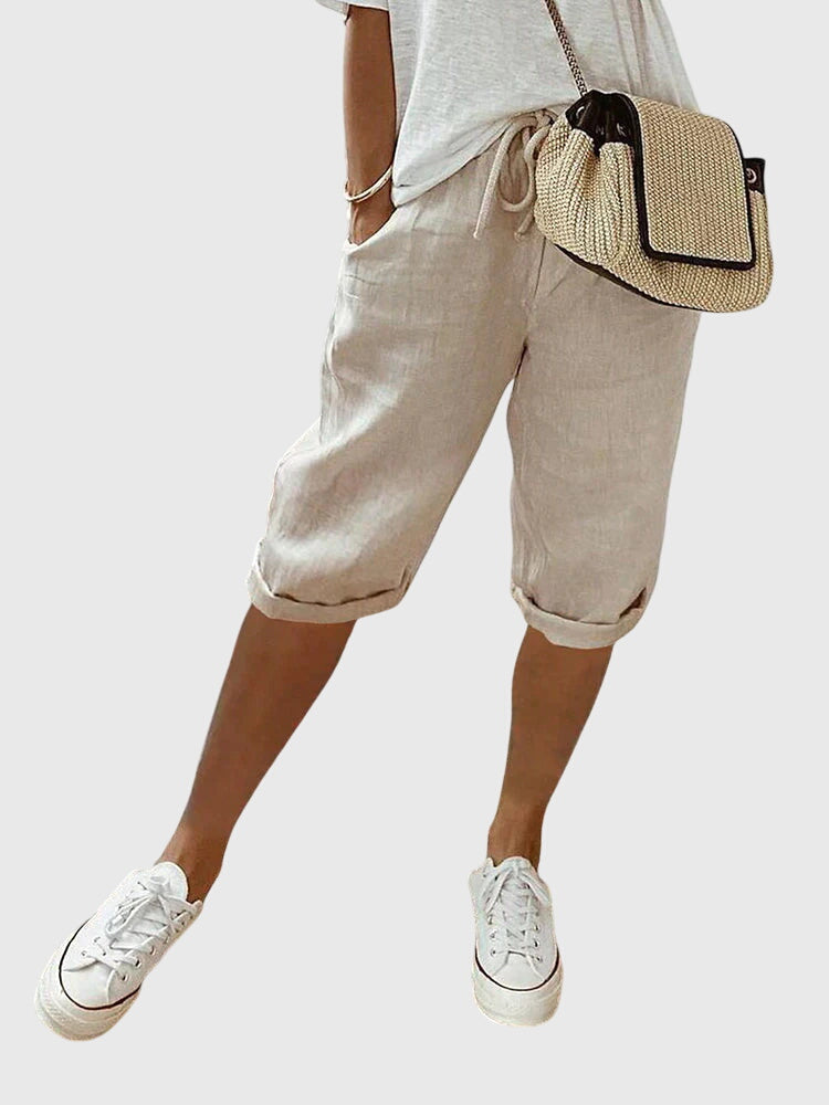 Paisley | Elegant Women's Pants – Beige | The Bellemont Sisters Australia