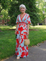 Corinne | V Neck Short Sleeve Floral Maxi Dress | The Bellemont Sisters Australia