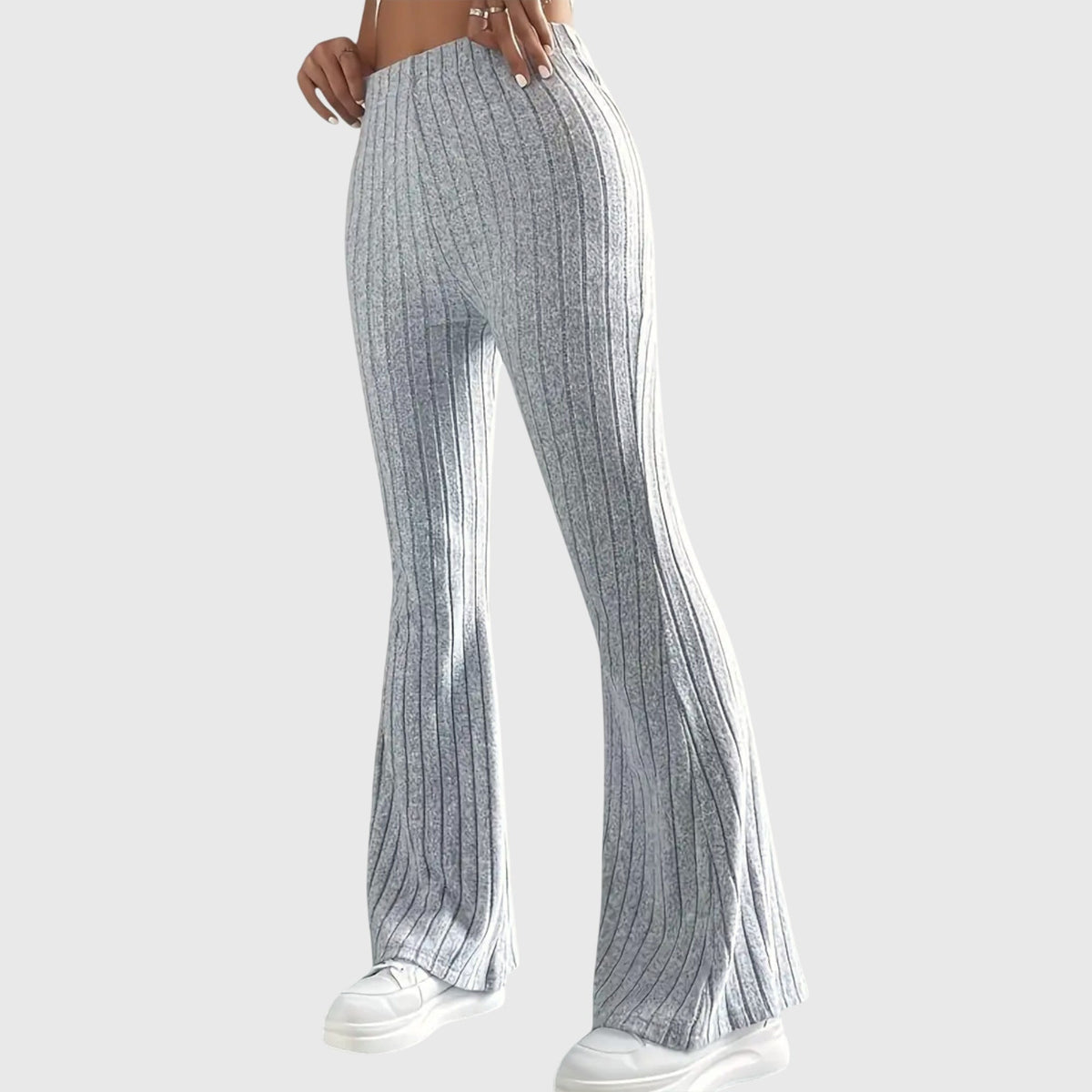 Jennifer - Elegant Trousers – Gray | The Bellemont Sisters Australia